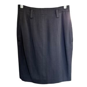Jil Sander Skirt Women's Pencil Wool Made In Italy Sz 10/12 Officesiren